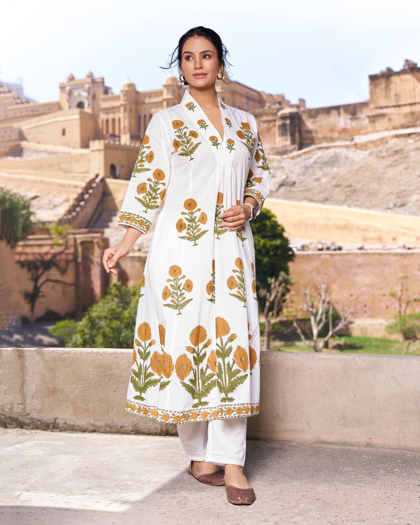 Neerza Yellow Poppy Kurta