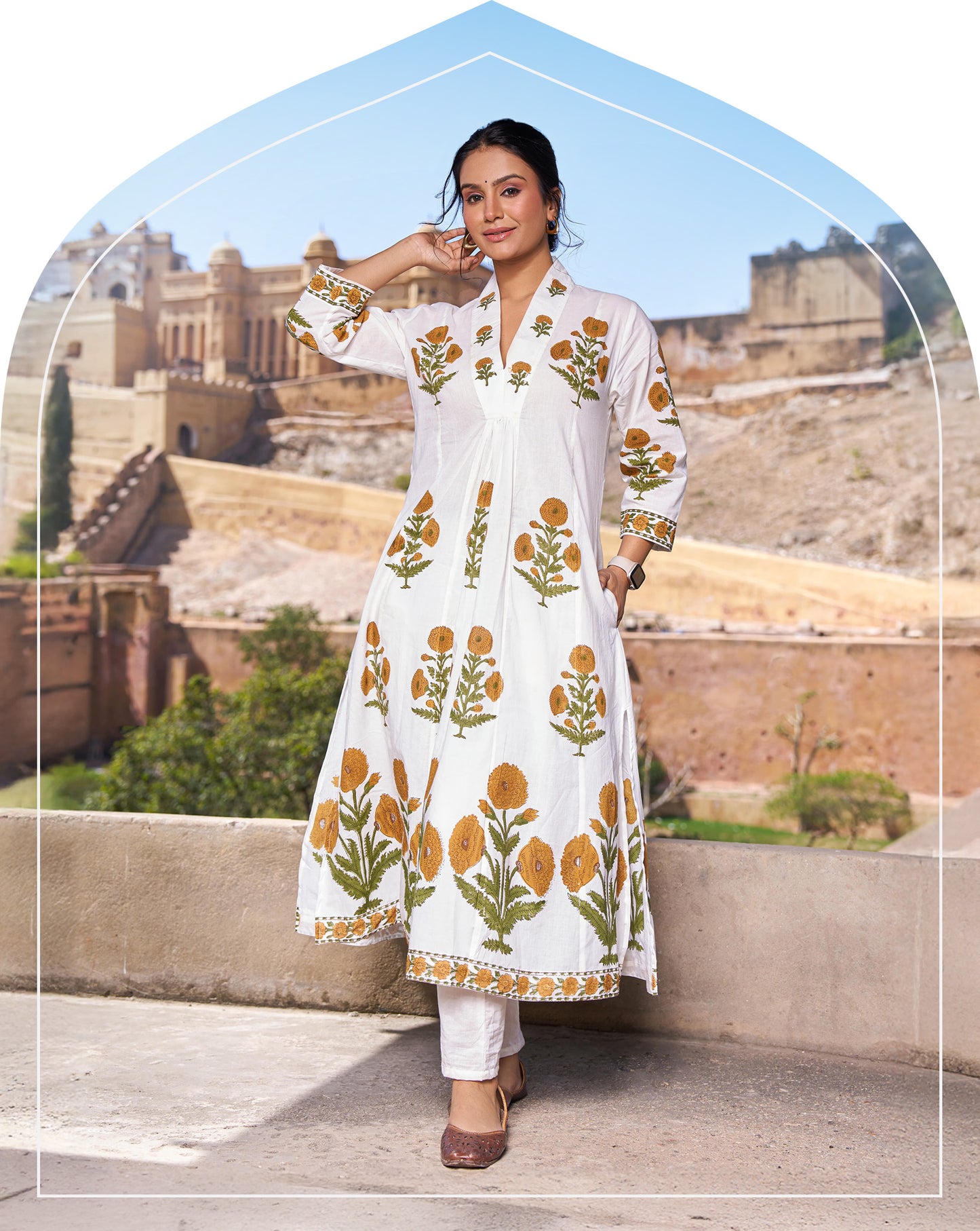 Neerza Yellow Poppy Kurta