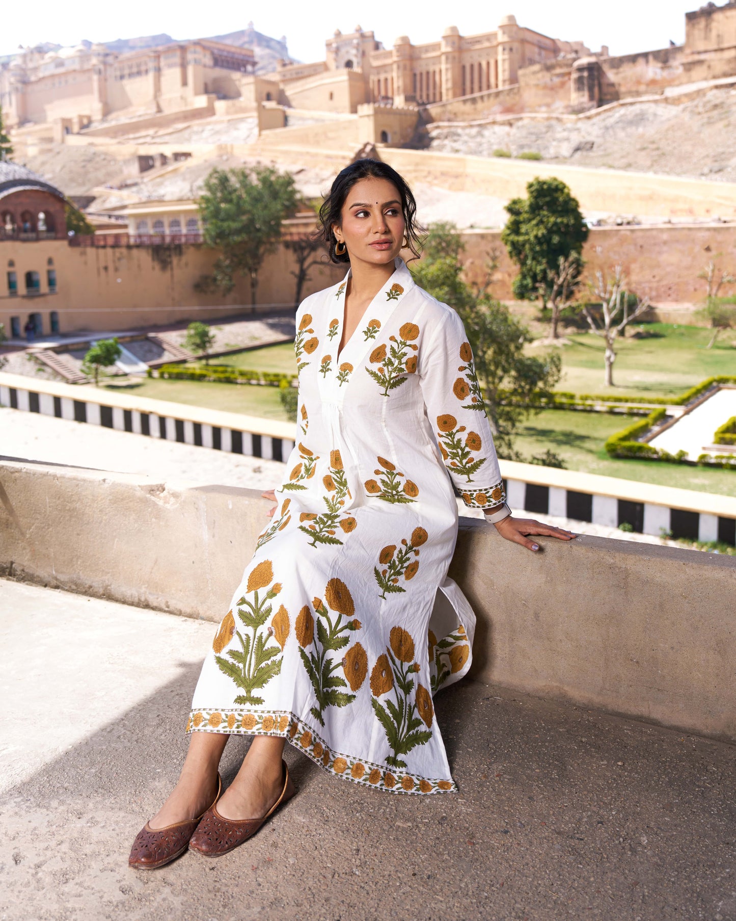 Neerza Yellow Poppy Kurta