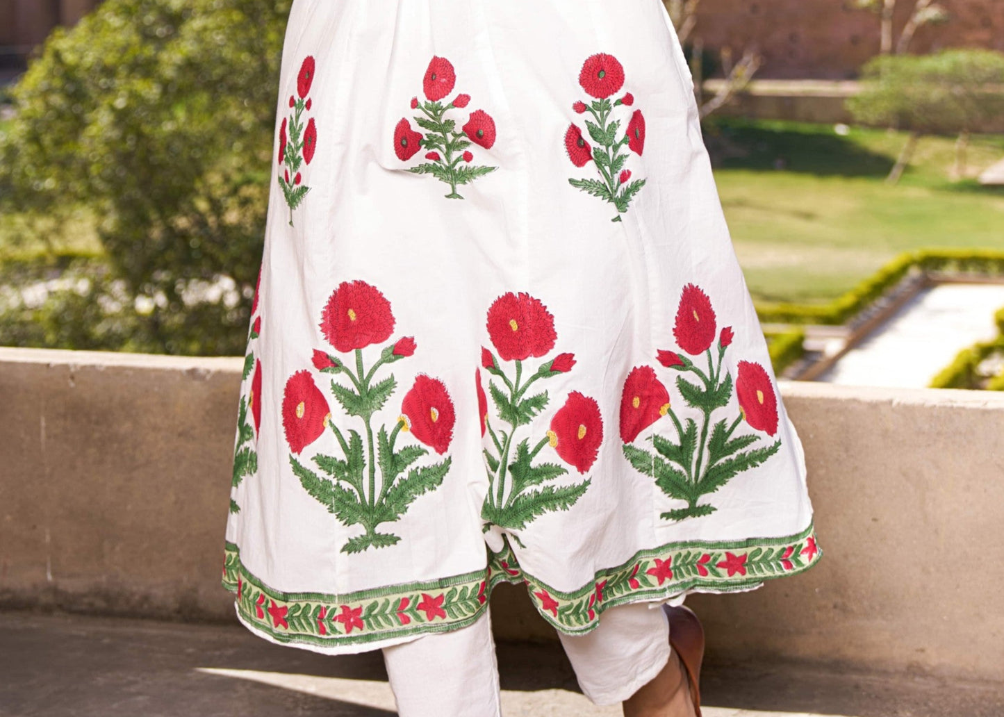 Neerza Red Poppy Kurta
