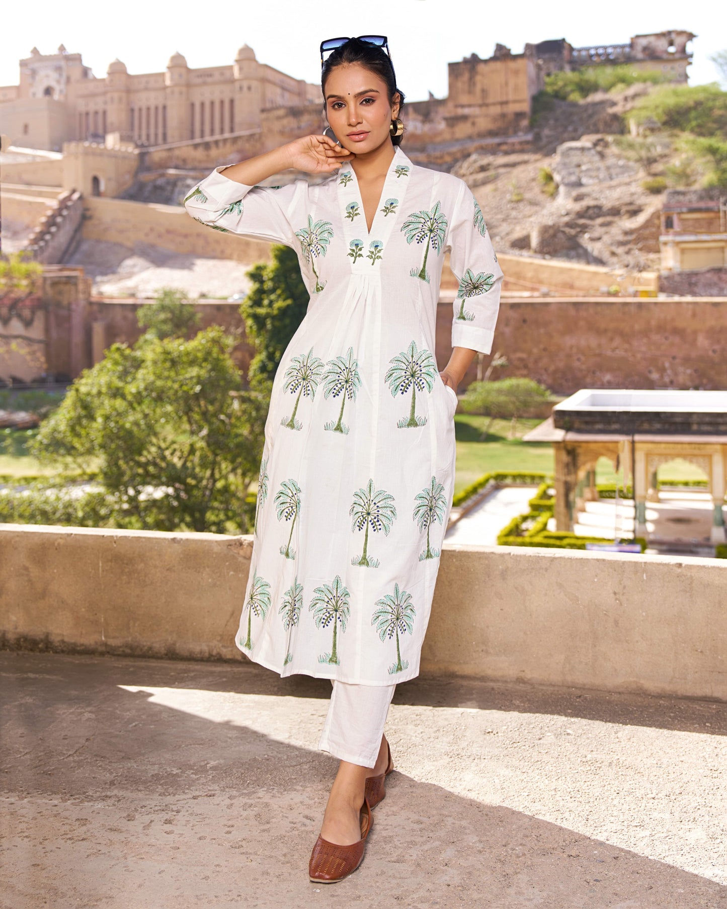 Neerza Palm Tree Kurta