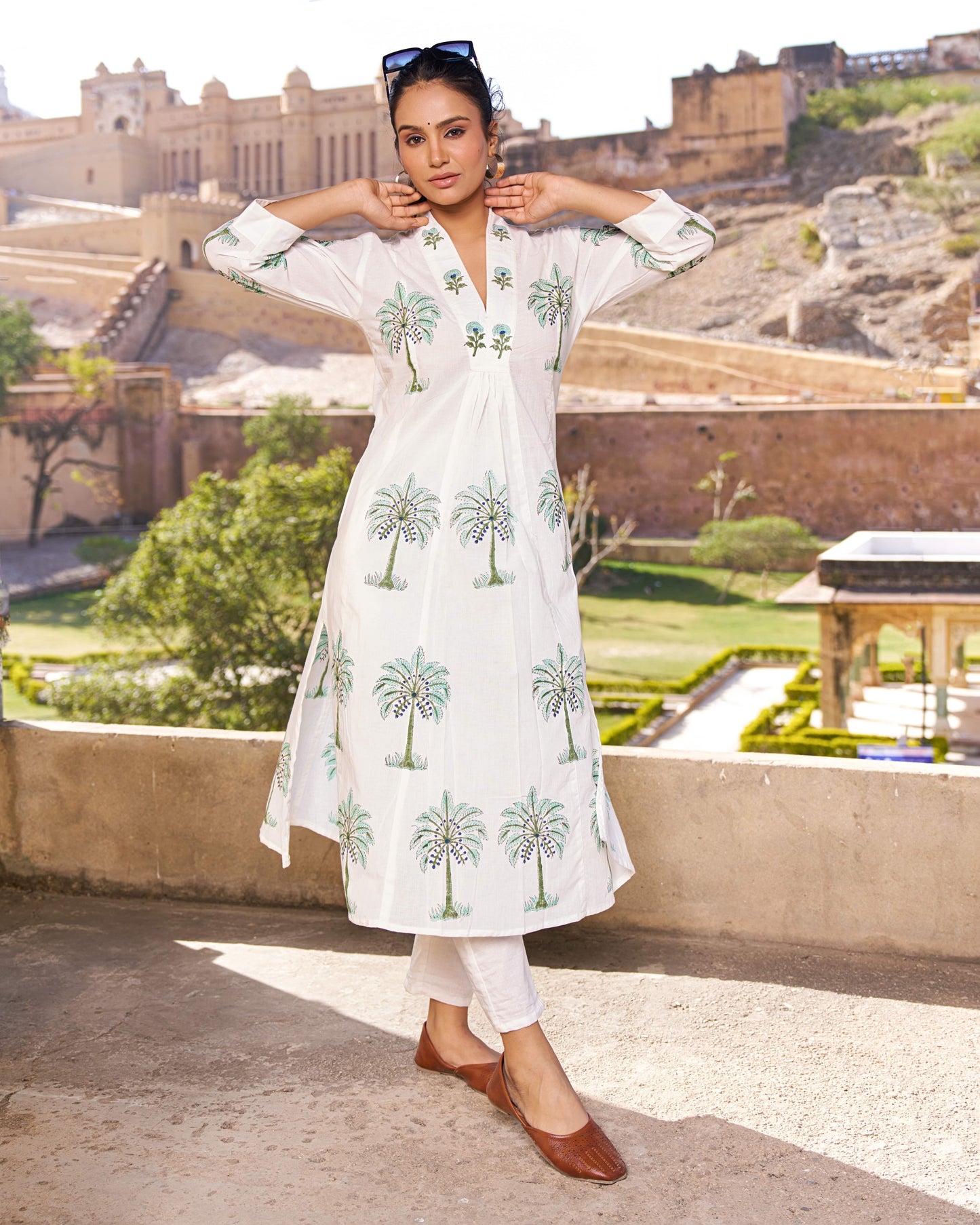 Neerza Palm Tree Kurta