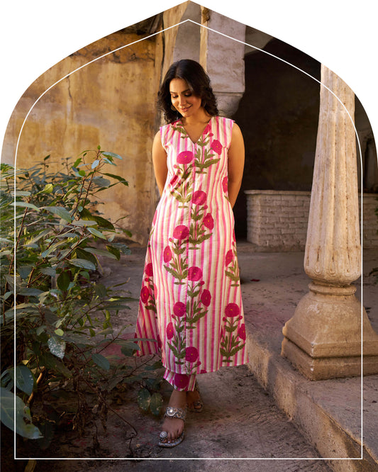 Gulaabi Tara A-Line Co-Ord Set