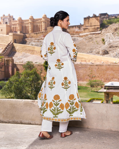 Neerza Yellow Poppy Kurta