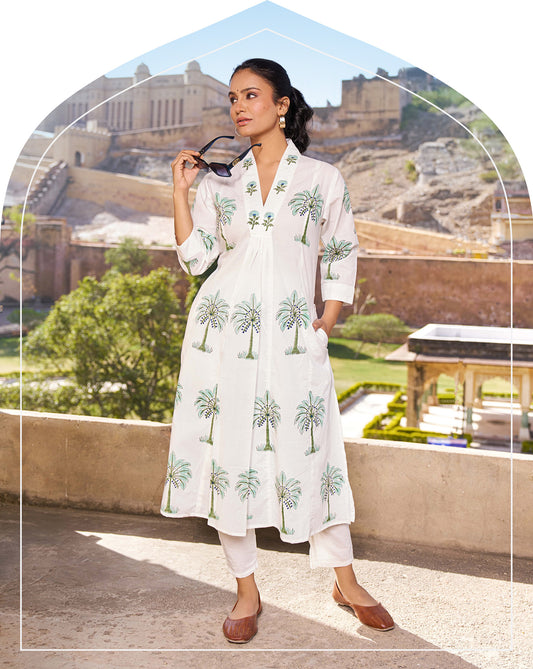 Neerza Palm Tree Kurta