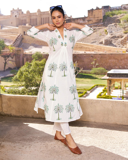 Neerza Palm Tree Kurta